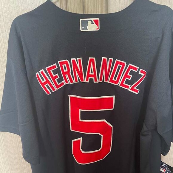 Nike Boston Red Sox Hernandez Blue Baseball Jersey #5 - Picture 5 of 5